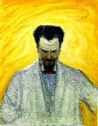 Eugene Jansson portratt av ernest thiel Sweden oil painting artist